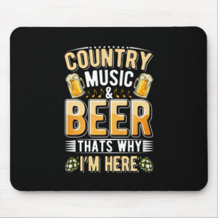 Tapis De Souris Bière Boire Country Music Bière Boire Anniversaire
