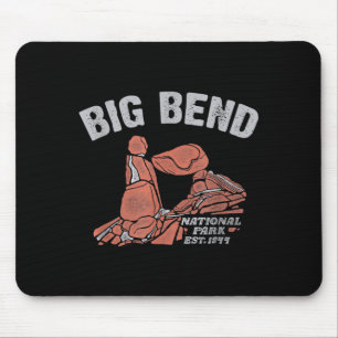 Tapis De Souris Big bend parc national rocher équilibré vintage