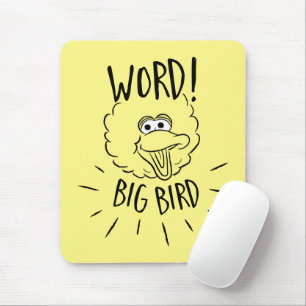 Tapis De Souris Big Bird Skate Logo - Mot ! Big Bird