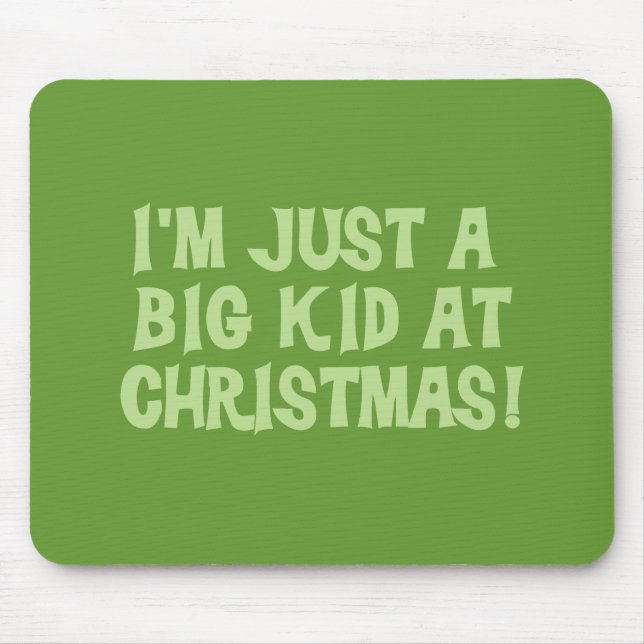 Tapis De Souris Big Kid à Noël Tshirts et cadeaux (Devant)