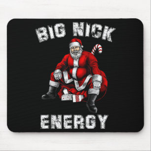 Tapis De Souris Big Nick Énergie Drôle de Père Noël de Noël