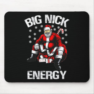 Tapis De Souris Big Nick Énergie Drôle de Père Noël Noël 1