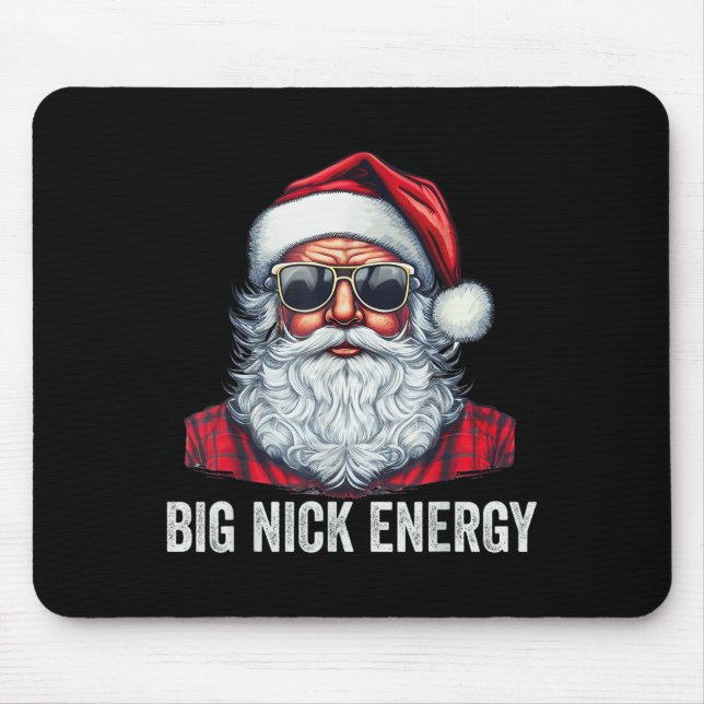 Tapis De Souris Big Nick Energy Christmas Père Noël (Devant)