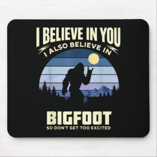 Tapis De Souris Bigfoot drôle Croire Coucher Vintage Sasquatch