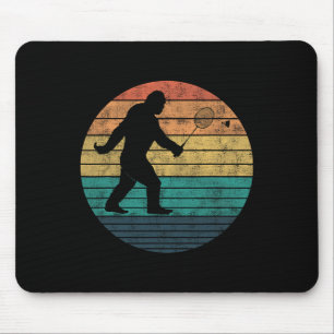Tapis De Souris Bigfoot Jouer Volant de badminton drôle Badminton