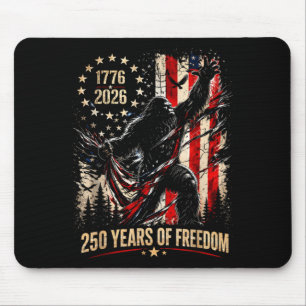 Tapis De Souris Bigfoot patriotique 250 ans de liberté américain