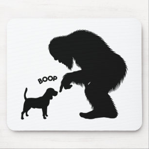 Tapis De Souris Bigfoot Sasquatch Beagle Nez Boop