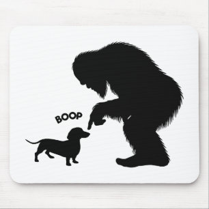 Tapis De Souris Bigfoot Sasquatch Dachshund Nez Boop