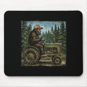 Tapis De Souris Bigfoot Sasquatch Tracteur Drôle Ferme Agriculteur
