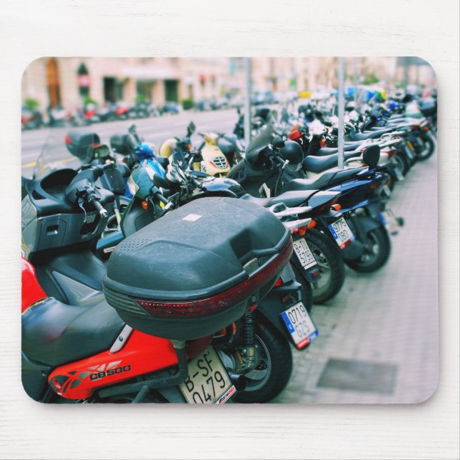 Tapis De Souris Bikers Row Barcelona (Devant)