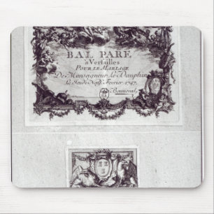 Tapis De Souris Billet d'entrée pour la boule à Versailles