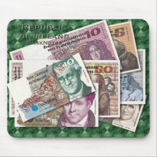 Tapis De Souris Billets de banque Mousepad de l'Irlande