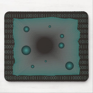 Tapis De Souris Binary 1s 0s Matrix Big Machine Black Green Geek