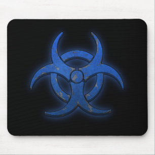 Tapis De Souris Biohazard bleu