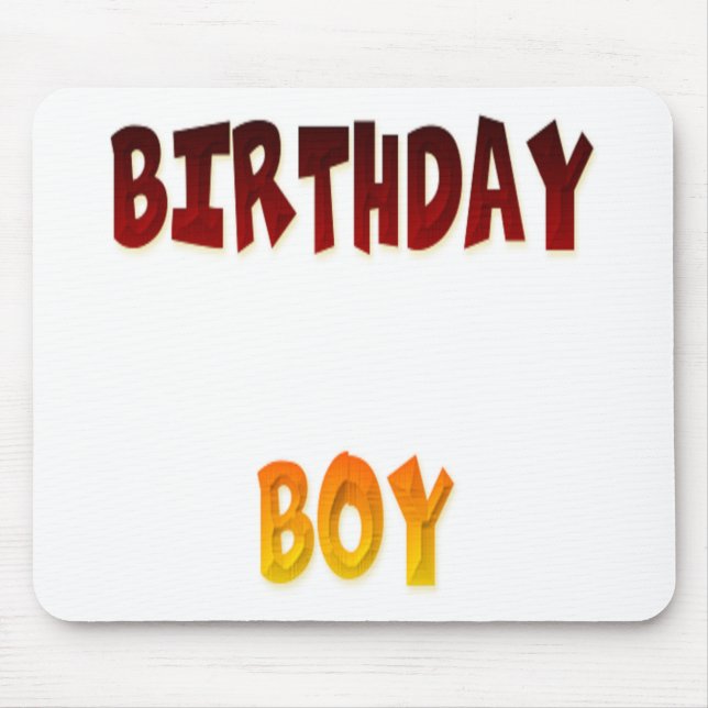 Tapis De Souris Birthday Boy (Devant)