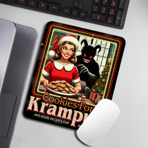 Tapis De Souris Biscuit pour Krampus Joyeux Noël Krampus Horreur