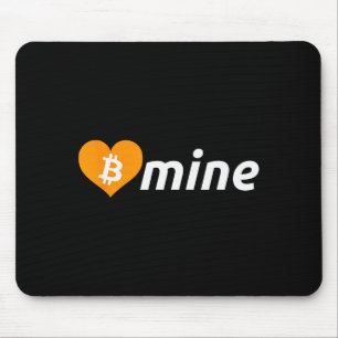 Tapis De Souris Bitcoin B Mine Cryptomonnaie Saint-Valentin Btc