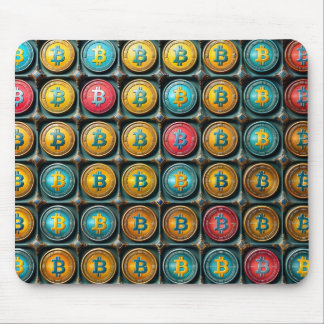 Tapis De Souris Bitcoin Coloration Devise définie dans le comparti