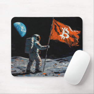 Tapis De Souris "Bitcoin Moon" Peinture à l'huile #5