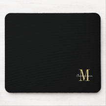 Black Gold Initial et nom cadeau personnalisé