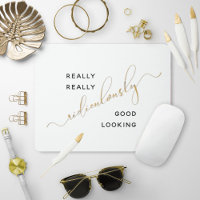 Black Gold Script Ridiculement Bon Quote D'Aspect