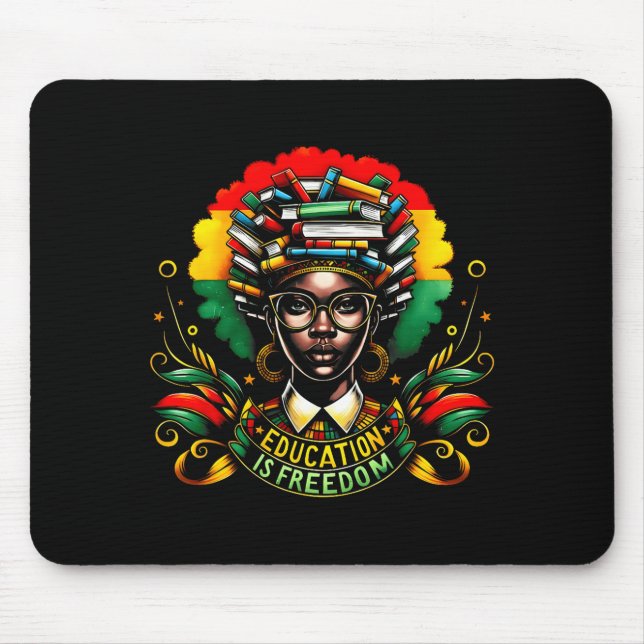 Tapis De Souris Black History Month Black Leaders African American (Devant)