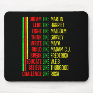 Tapis De Souris Black History Pride Martin Black Afro African