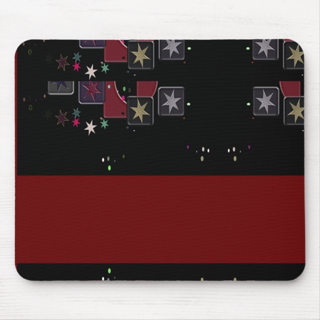 Tapis De Souris Black Mousepad Stars (Devant)