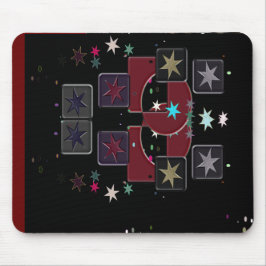 Tapis De Souris Black Mousepad Stars
