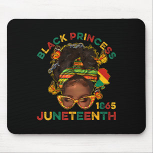 Tapis De Souris Black Princes Juneteenth 1865 Mois de l'Histoire M