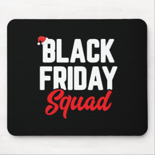 Tapis De Souris Black vendredi équipe de shopping famille drôle ch