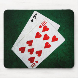 Tapis De Souris Blackjack 21 point - As, Ten