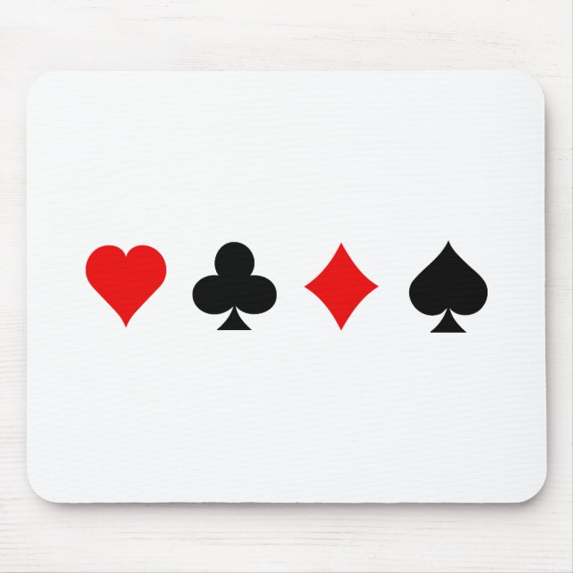 Tapis De Souris Blackjack / Costume de carte de poker : Vector Art (Devant)