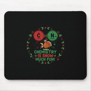 Tapis De Souris Blague de chimie drôle de Noël Dinde Science Pun 6