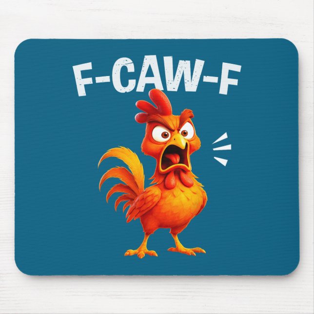 Tapis De Souris Blague de coq drôle Citation de poulet M (Devant)
