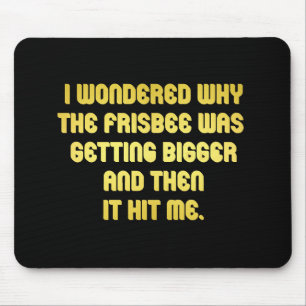 Tapis De Souris Blague de frisbee drôle