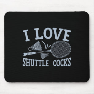 Tapis De Souris Blague de match de joueur de badminton amusant