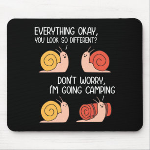 Tapis De Souris Blagues de camping drôles de camping blagues d'esc