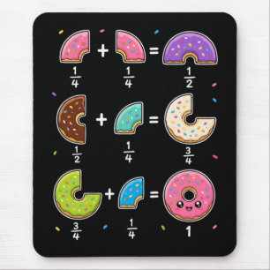 Tapis De Souris Blagues de maths sur les fractions de beignets