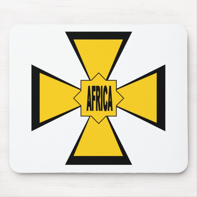 Tapis de souris blanc AFRICA JAUNE Mousepad (Vorne)