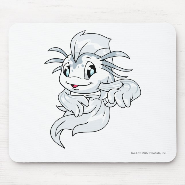 Tapis De Souris Blanc de Koi (Devant)