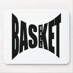 Tapis de souris blanc Design BASKETBALL Mousepad