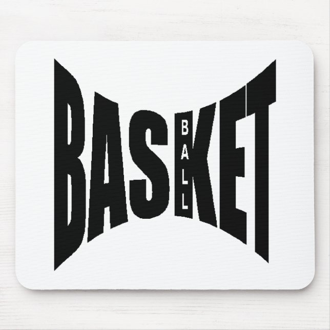 Tapis de souris blanc Design BASKETBALL Mousepad (Vorne)