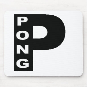 Tapis de souris blanc Design PING PONG Mousepad