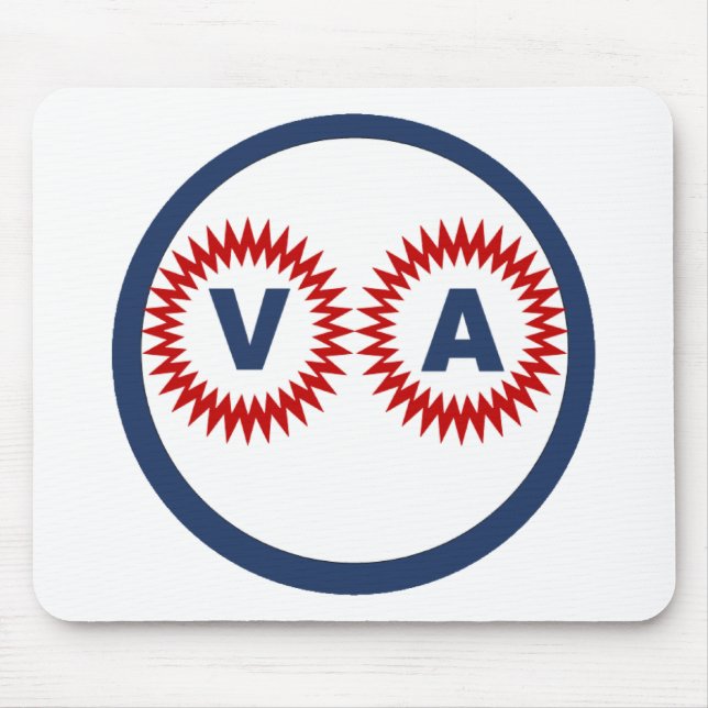 Tapis de souris blanc Design VIRGINIA Mousepad (Vorne)