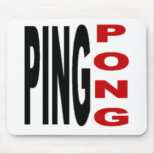 Tapis de  souris blanc  PING PONG