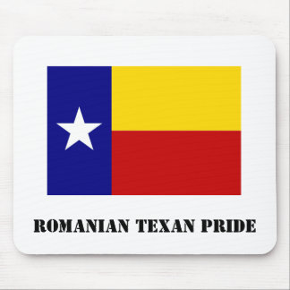 Tapis De Souris Blanc texan roumain Mousepad de fierté