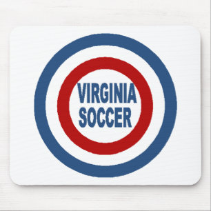 Tapis de souris blanc VIRGINIA SOCCER Mousepad