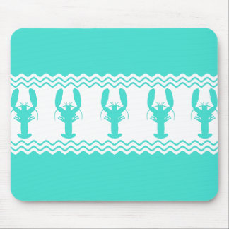 Tapis De Souris Blancs turquoise
