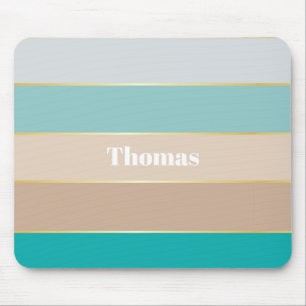 Tapis De Souris Bleu Beige Or personnalisé Couleur Été Blocage Blo